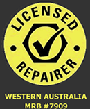 licenced repairer sticker